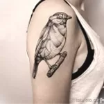 Фото тату с птицей синица 13,08,2021 - №0230 - Tit tattoo - tatufoto.com