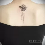 Фото тату цветок лотоса 07.08.2021 №002 - lotus flower tattoo - tatufoto.com