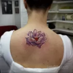Фото тату цветок лотоса 07.08.2021 №010 - lotus flower tattoo - tatufoto.com