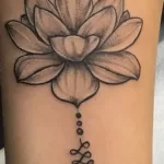 Фото тату цветок лотоса 07.08.2021 №018 - lotus flower tattoo - tatufoto.com