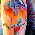 Фото Тату марионетка 23,09,2021 - №0012 - Tattoo puppet - tatufoto.com