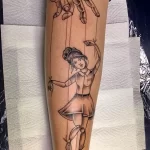Фото Тату марионетка 23,09,2021 - №0221 - Tattoo puppet - tatufoto.com