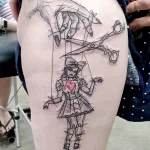 Фото Тату марионетка 23,09,2021 - №0248 - Tattoo puppet - tatufoto.com