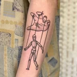Фото Тату марионетка 23,09,2021 - №0266 - Tattoo puppet - tatufoto.com
