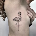 Фото тату розовый фламинго 26,09,2021 - №0035 - flamingo tattoo - tatufoto.com