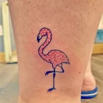 Фото тату розовый фламинго 26,09,2021 - №0059 - flamingo tattoo - tatufoto.com