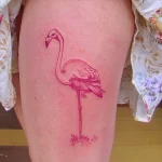 Фото тату розовый фламинго 26,09,2021 - №0084 - flamingo tattoo - tatufoto.com