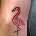 Фото тату розовый фламинго 26,09,2021 - №0109 - flamingo tattoo - tatufoto.com