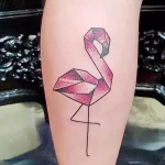 Фото тату розовый фламинго 26,09,2021 - №0123 - flamingo tattoo - tatufoto.com