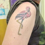 Фото тату розовый фламинго 26,09,2021 - №0218 - flamingo tattoo - tatufoto.com