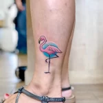 Фото тату розовый фламинго 26,09,2021 - №0405 - flamingo tattoo - tatufoto.com