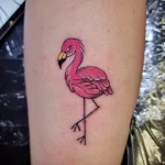 Фото тату розовый фламинго 26,09,2021 - №0459 - flamingo tattoo - tatufoto.com