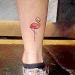 Фото тату розовый фламинго 26,09,2021 - №0529 - flamingo tattoo - tatufoto.com