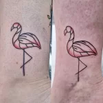 Фото тату розовый фламинго 26,09,2021 - №0626 - flamingo tattoo - tatufoto.com