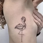 Фото тату розовый фламинго 26,09,2021 - №0749 - flamingo tattoo - tatufoto.com