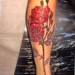 Фото пример рисунка тату цветок пион 16,10,2021 - №0046 - peony tattoo - tatufoto.com