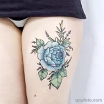 Фото пример рисунка тату цветок пион 16,10,2021 - №0112 - peony tattoo - tatufoto.com