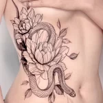 Фото пример рисунка тату цветок пион 16,10,2021 - №0241 - peony tattoo - tatufoto.com