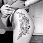 Фото пример рисунка тату цветок пион 16,10,2021 - №0330 - peony tattoo - tatufoto.com