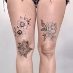 Фото пример рисунка тату цветок пион 16,10,2021 - №0422 - peony tattoo - tatufoto.com