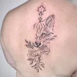 Фото пример рисунка тату цветок пион 16,10,2021 - №0434 - peony tattoo - tatufoto.com