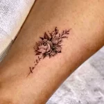 Фото пример рисунка тату цветок пион 16,10,2021 - №0515 - peony tattoo - tatufoto.com