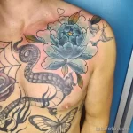 Фото пример рисунка тату цветок пион 16,10,2021 - №0527 - peony tattoo - tatufoto.com