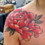 Фото пример рисунка тату цветок пион 16,10,2021 - №0735 - peony tattoo - tatufoto.com