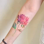 Фото пример рисунка тату цветок пион 16,10,2021 - №0812 - peony tattoo - tatufoto.com