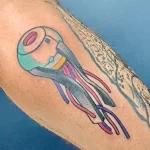 Фото рисунка тату в стиле киберпанк 20,10,2021 - №0270 - cyberpunk tatto - tatufoto.com