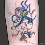 Фото рисунка тату в стиле киберпанк 20,10,2021 - №0271 - cyberpunk tatto - tatufoto.com