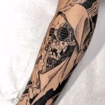 Фото рисунка тату в стиле киберпанк 20,10,2021 - №0282 - cyberpunk tatto - tatufoto.com