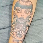 Фото рисунка тату в стиле киберпанк 20,10,2021 - №0287 - cyberpunk tatto - tatufoto.com