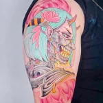Фото рисунка тату в стиле киберпанк 20,10,2021 - №0300 - cyberpunk tatto - tatufoto.com