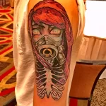 Фото рисунка тату в стиле киберпанк 20,10,2021 - №0308 - cyberpunk tatto - tatufoto.com