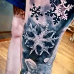Фото рисунка тату про зиму 30,10,2021 - №0075 - winter tattoo - tatufoto.com