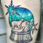 Фото рисунка тату про зиму 30,10,2021 - №0087 - winter tattoo - tatufoto.com