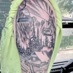 Фото рисунка тату про зиму 30,10,2021 - №0111 - winter tattoo - tatufoto.com
