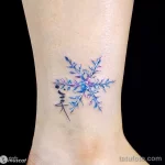 Фото тату снежинка 30,11,2021 - №0009 - snowflake tattoo - tatufoto.com