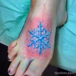 Фото тату снежинка 30,11,2021 - №0011 - snowflake tattoo - tatufoto.com