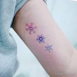 Фото тату снежинка 30,11,2021 - №0012 - snowflake tattoo - tatufoto.com
