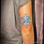 Фото тату снежинка 30,11,2021 - №0017 - snowflake tattoo - tatufoto.com