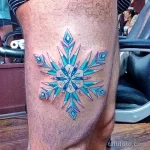 Фото тату снежинка 30,11,2021 - №0023 - snowflake tattoo - tatufoto.com