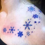 Фото тату снежинка 30,11,2021 - №0029 - snowflake tattoo - tatufoto.com