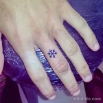 Фото тату снежинка 30,11,2021 - №0030 - snowflake tattoo - tatufoto.com