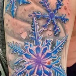 Фото тату снежинка 30,11,2021 - №0046 - snowflake tattoo - tatufoto.com
