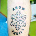 Фото тату снежинка 30,11,2021 - №0047 - snowflake tattoo - tatufoto.com