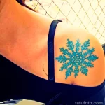 Фото тату снежинка 30,11,2021 - №0058 - snowflake tattoo - tatufoto.com