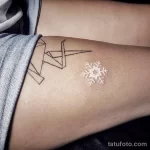 Фото тату снежинка 30,11,2021 - №0064 - snowflake tattoo - tatufoto.com
