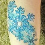 Фото тату снежинка 30,11,2021 - №0068 - snowflake tattoo - tatufoto.com